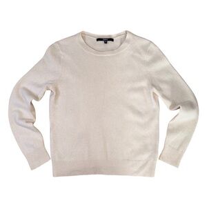 Quince Women's Ivory Cashmere Crewneck Sweater